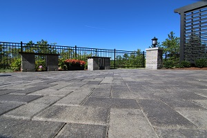 Corporate Landscaping patio and benches